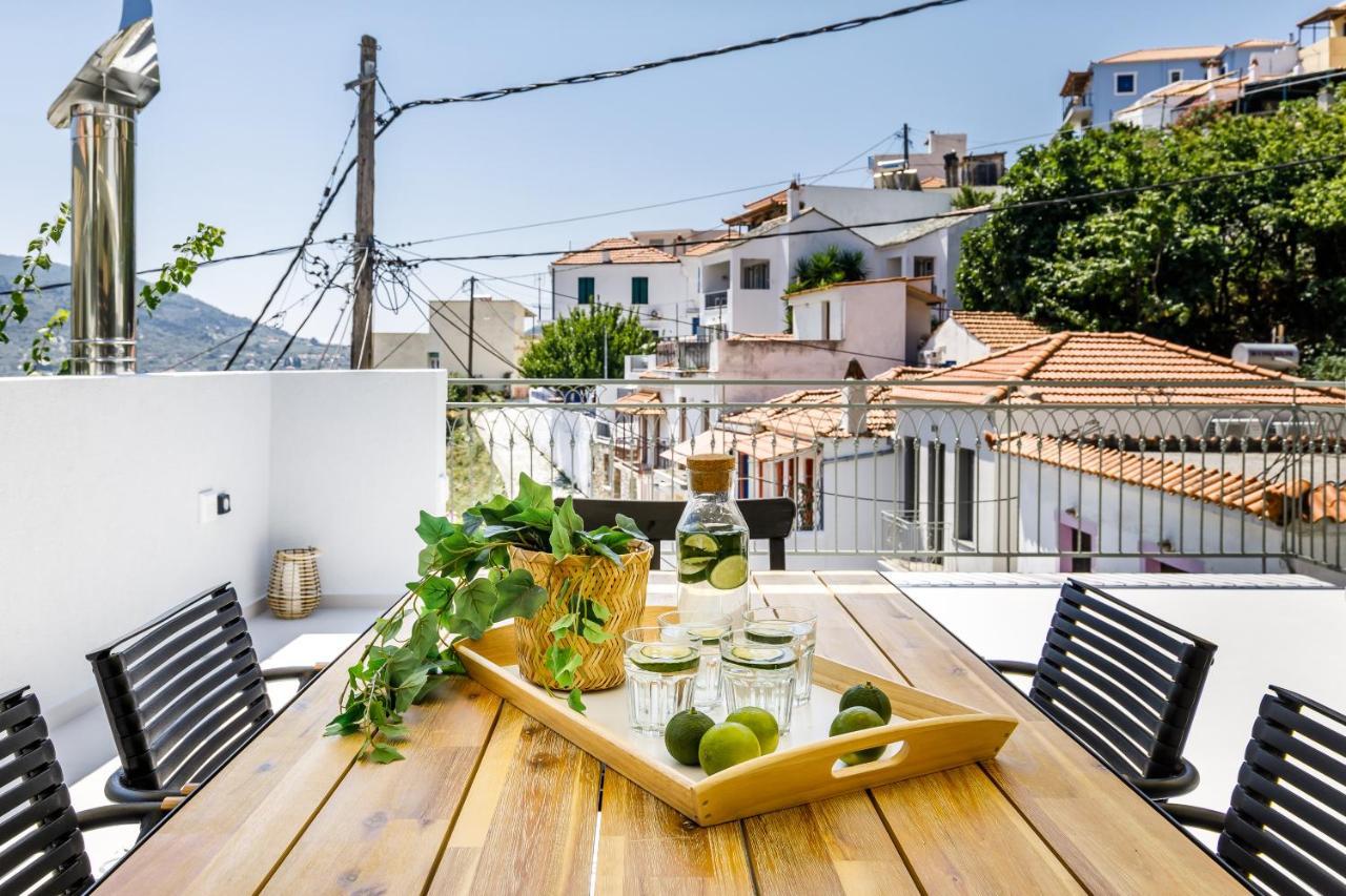 Breezy Rooftop House Bandar Skopelos Luaran gambar